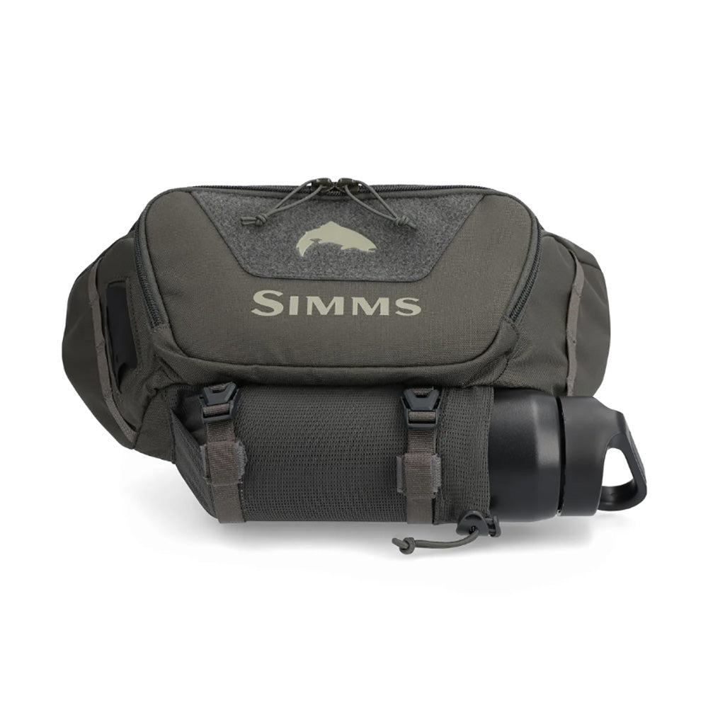 Simms Tributary Hip Pack in basalt color