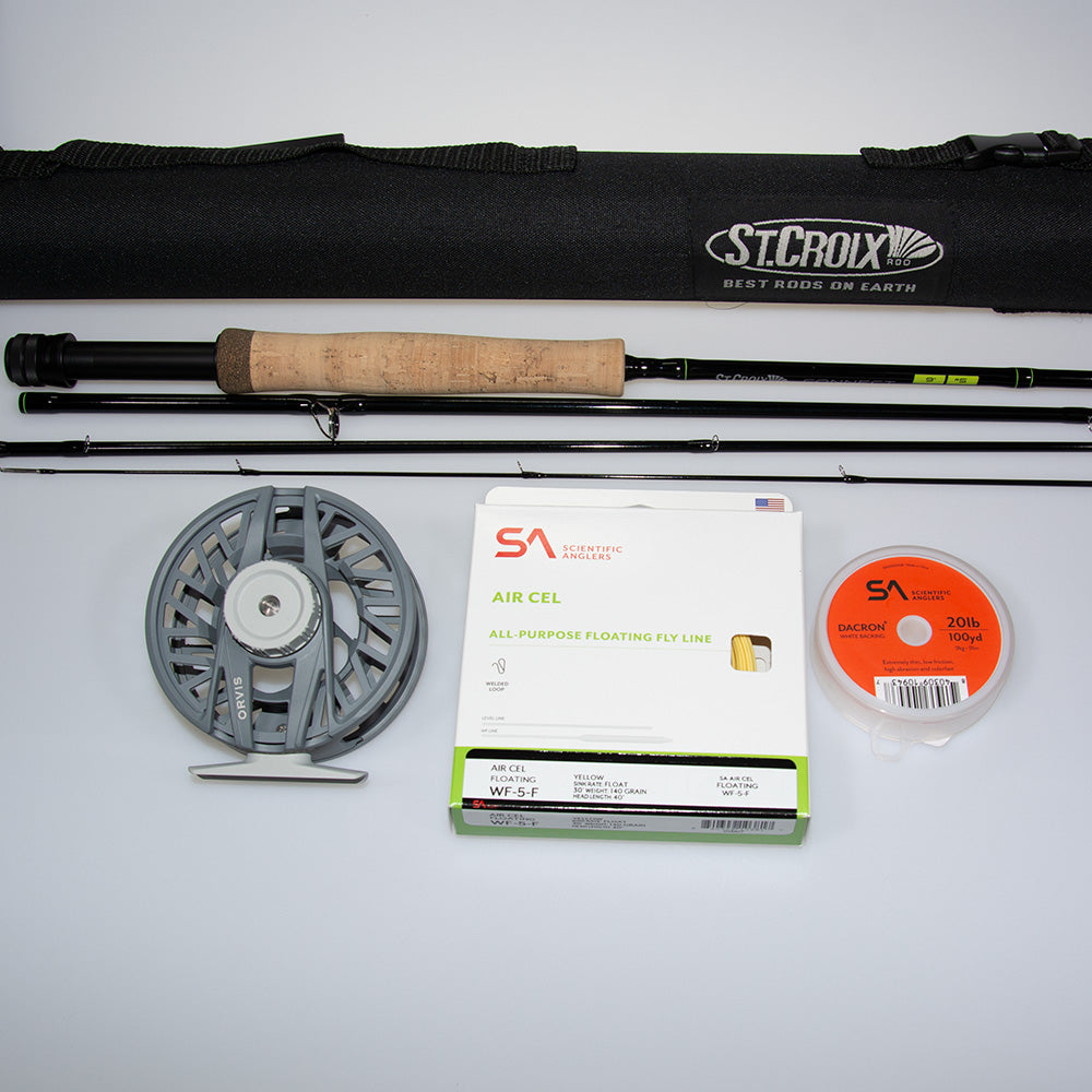 St Croix Connect 9' 5weight fly rod and reel outfit with Orvis Clearwater III Reel