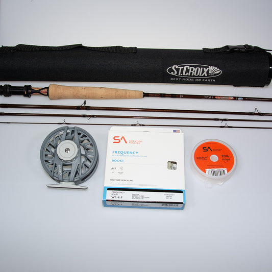 St Croix Imperial 764-4 Fly Rod and reel outfit with Orvis Clearwater II Reel