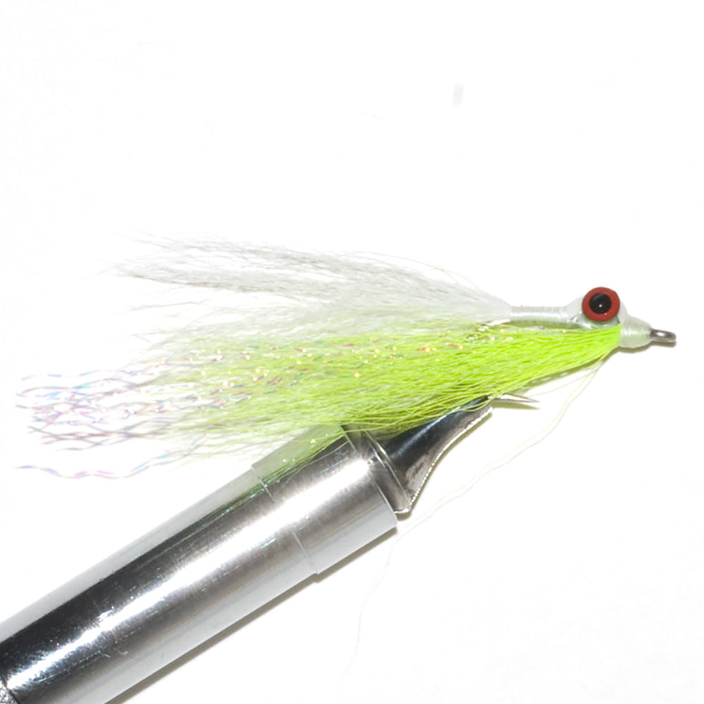 Clouser Minnow, Chartreuse/White