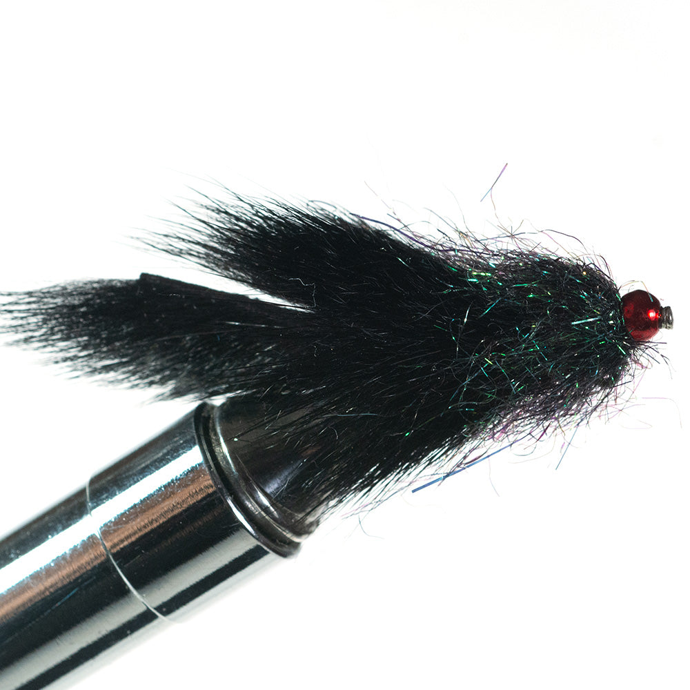 Jig Hook Streamer Black Squirrel