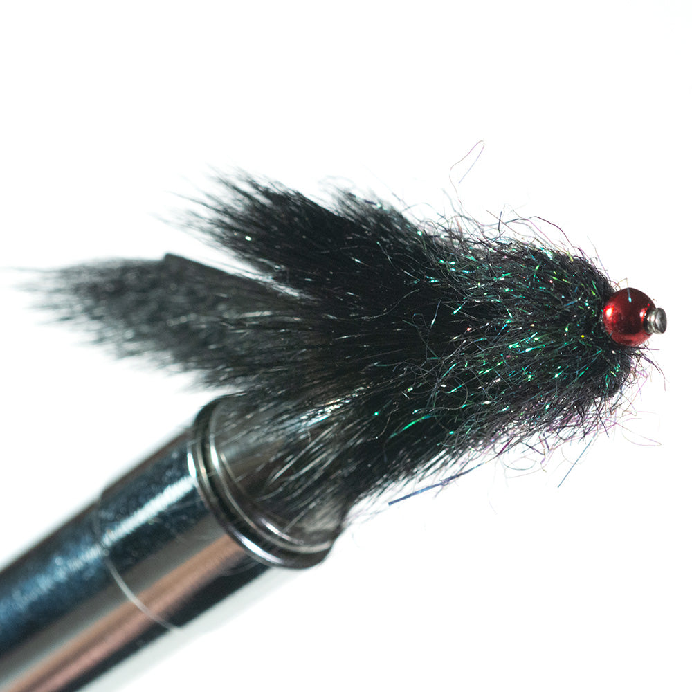 Jig Hook Streamer Black Squirrel