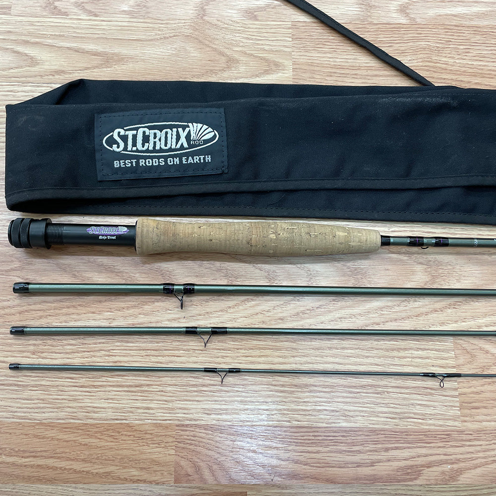 USED St. Croix Mojo Trout 8ft 4wt fly rod -273