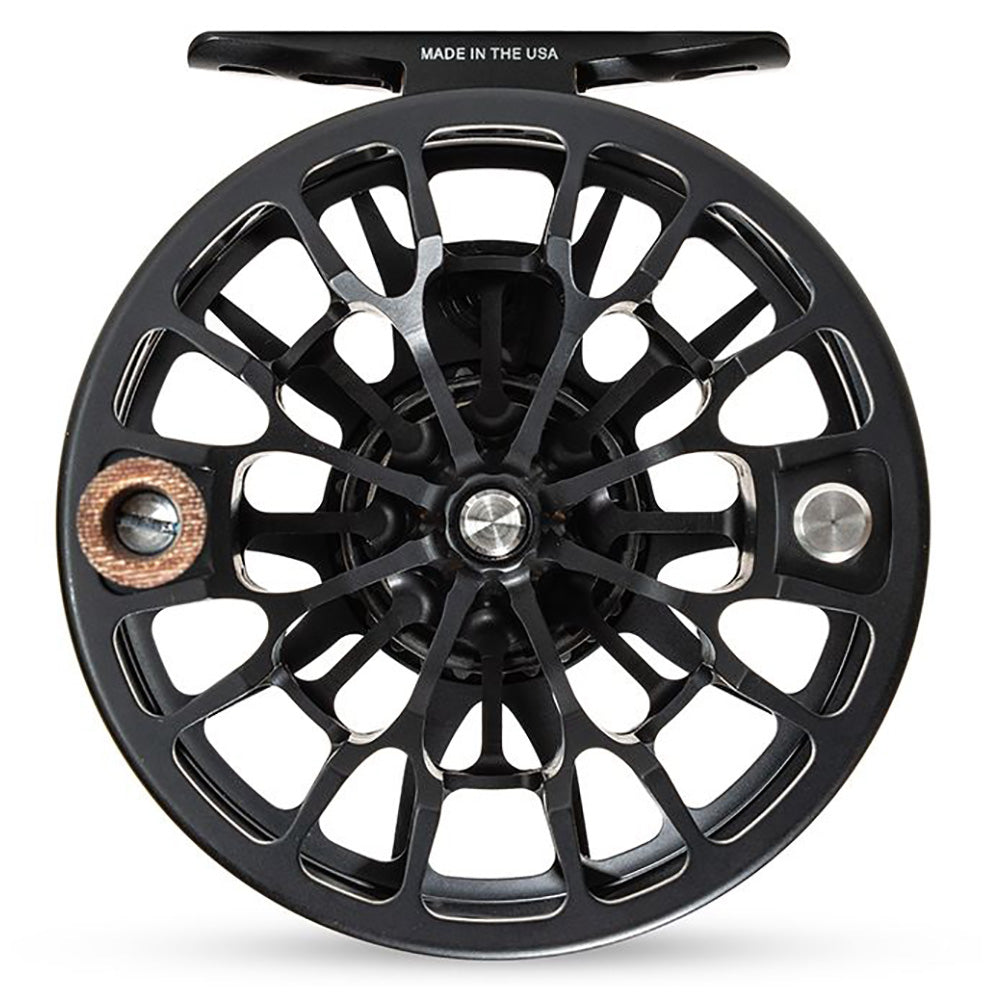 Ross Animas Reel--Matte black, front view