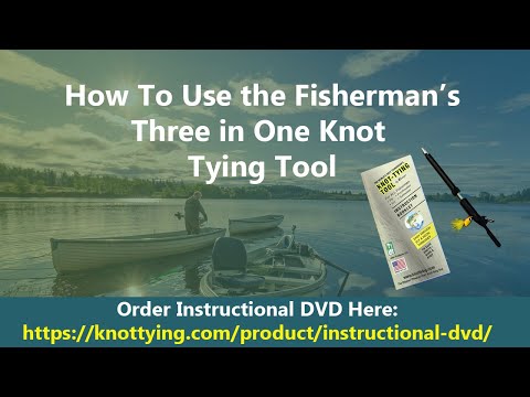 Video showing How to use the Fisherman's Three in One Knot Tying Tool 